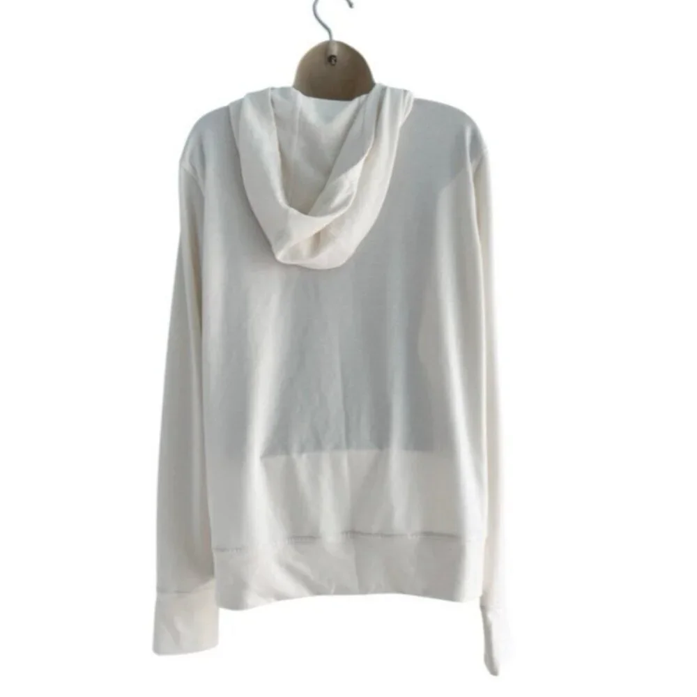 Marmot Women's Sz L Tallac Cream Hoodie Hooded Pullover Shirt - Picture 3 of 9